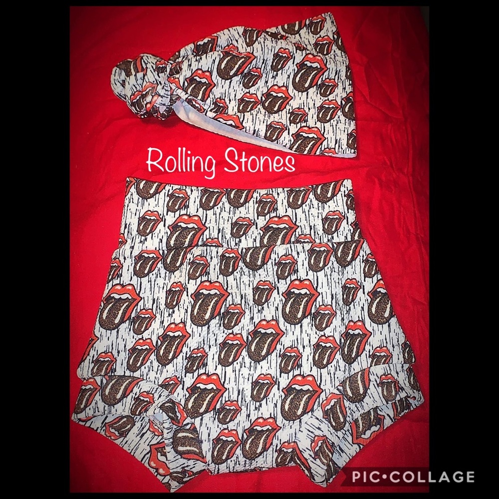 Rolling Stones Bummie & Topknot Set